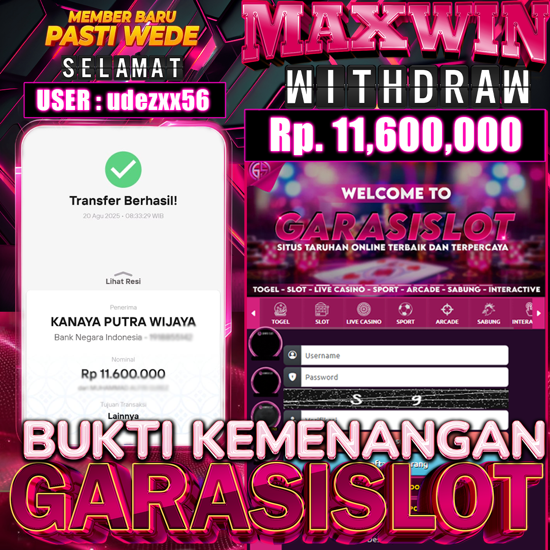 GARASISLOT >> Bukti Kemenangan Mahjong Ways Banjir Scatter