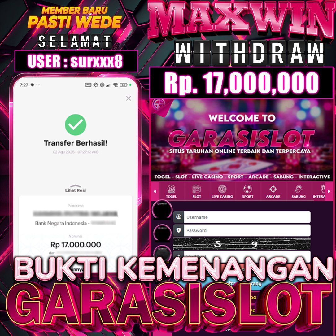 GARASISLOT : Bukti Kemenangan Bermain Di Slot4d Olympus 1000