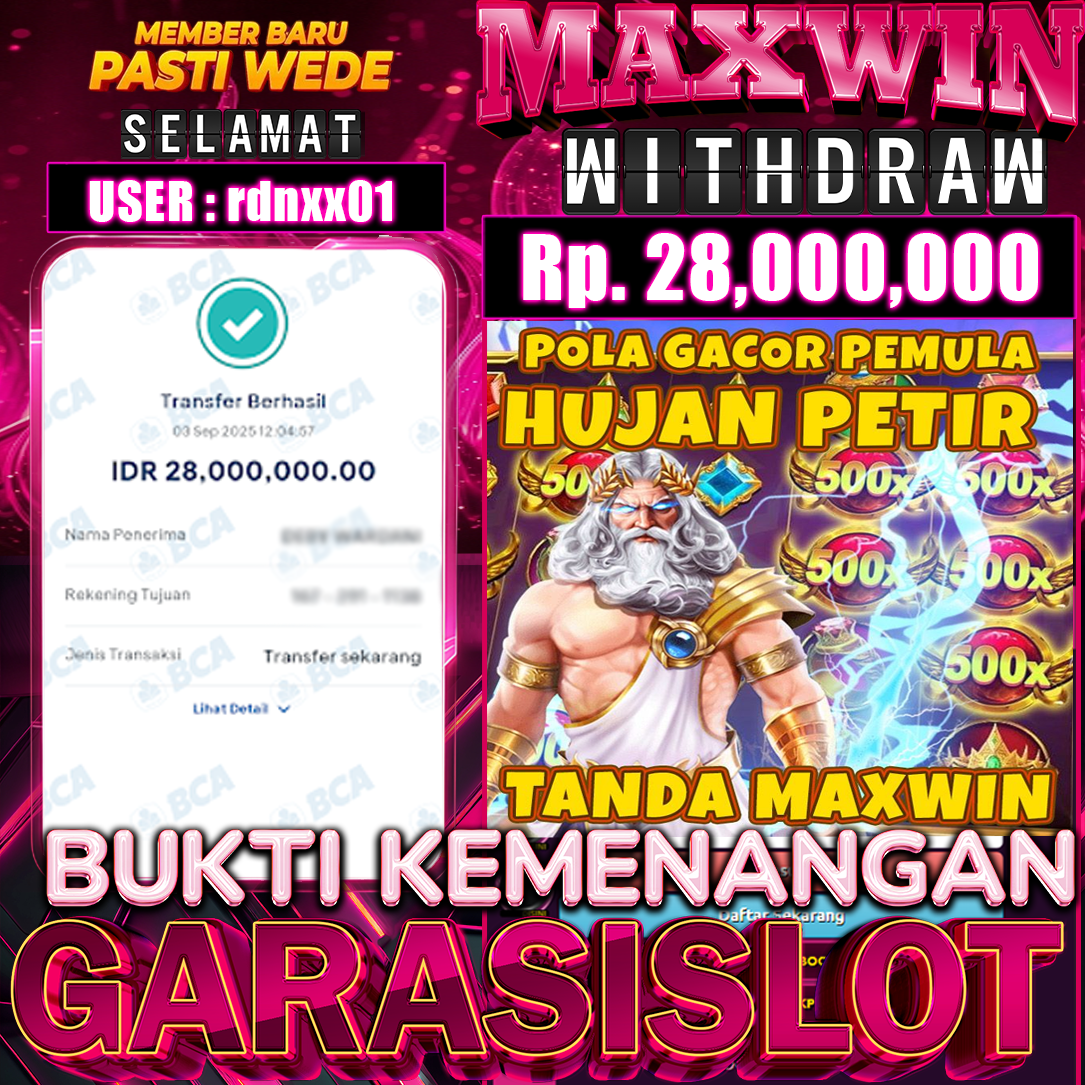 GARASISLOT Bukti kemenangan Christmas Carol Megaways