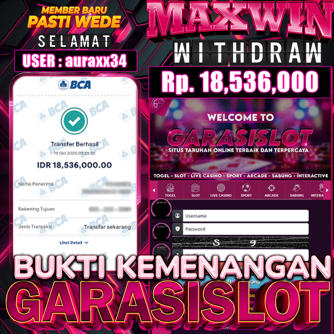 GARASISLOT Bukti kemenangan Sweet Bonanza Candyland