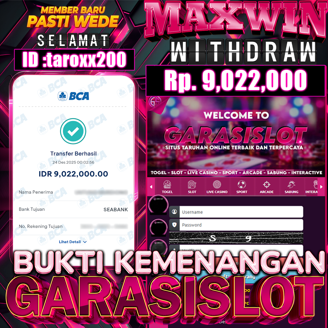 GARASISLOT Bukti kemenangan Sweet Bonanza Xmas