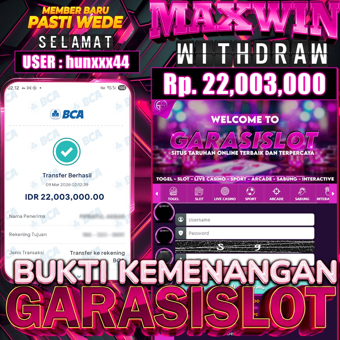 GARASISLOT Bukti kemenangan Fortune of Olympus