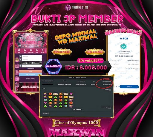 GARASISLOT Bukti Kemenangan Gates of Olympus 1000