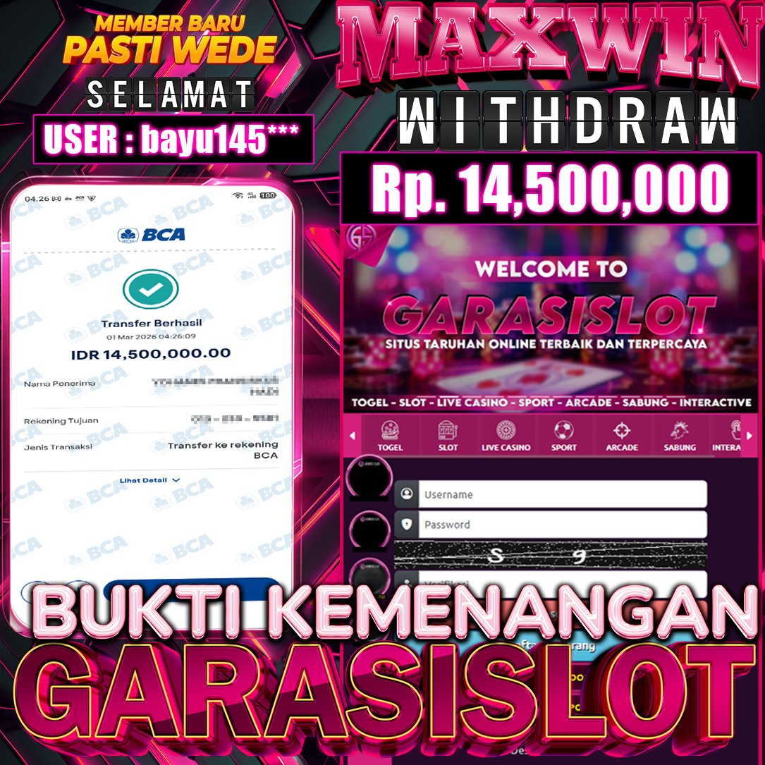 GARASISLOT Bukti Kemenangan Rolling in Treasures