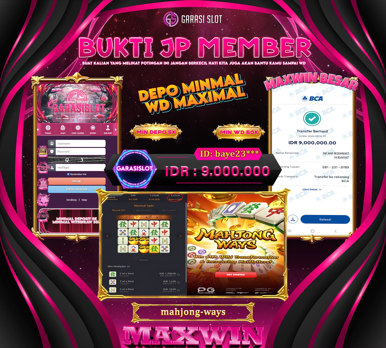 GARASISLOT Bukti Kemenangan Mahjong Ways