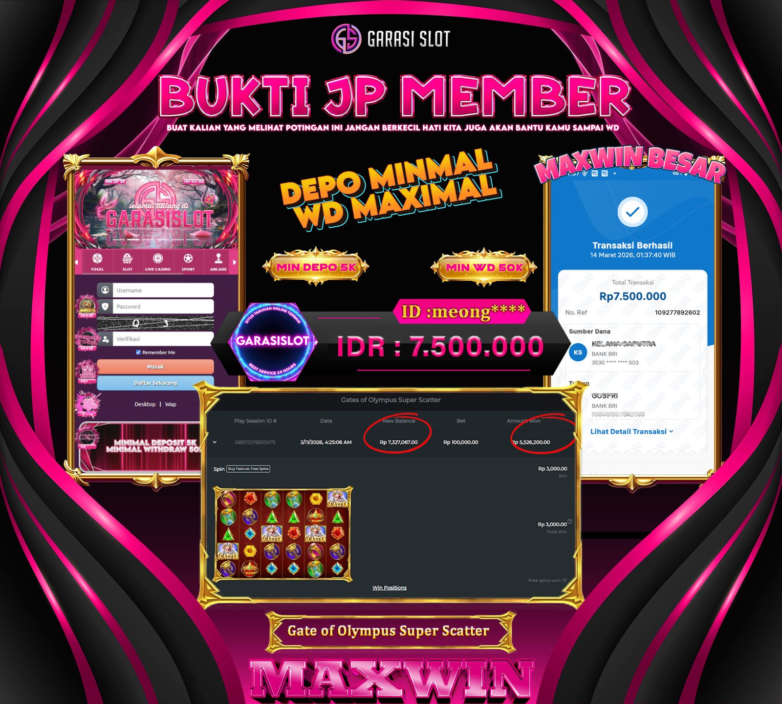 GARASISLOT Bukti Kemenangan Gates of Olympus Super Scatter