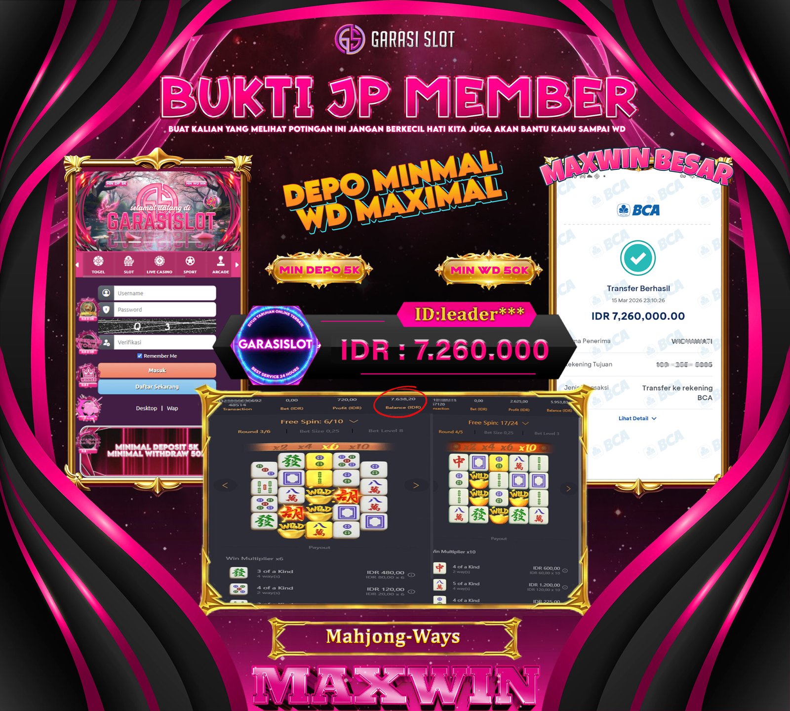 GARASISLOT Bukti Kemenangan Mahjong Ways
