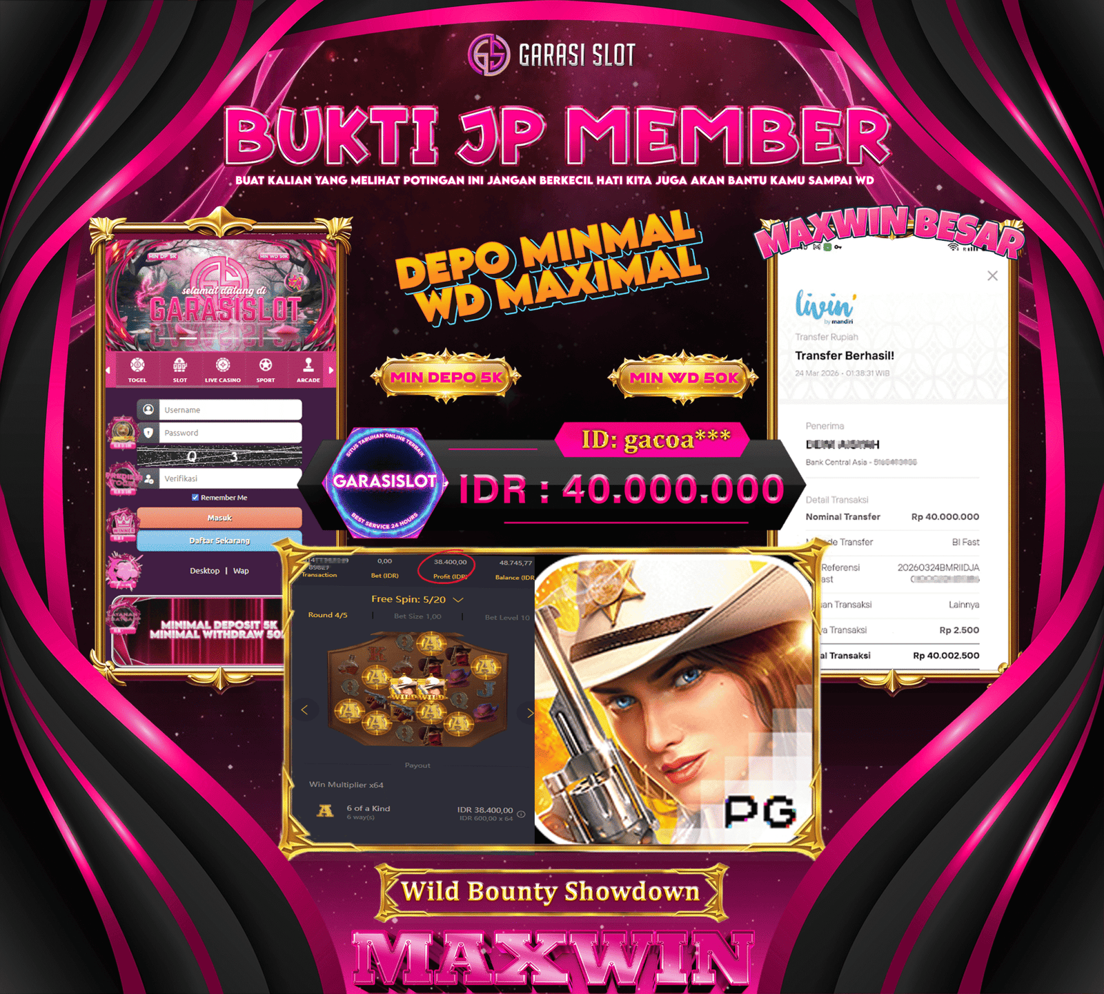 GARASISLOT Bukti Kemenangan Wild Bounty Showdown