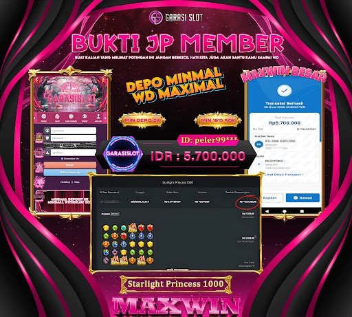 GARASISLOT Bukti Kemenangan Starlight Princess 1000