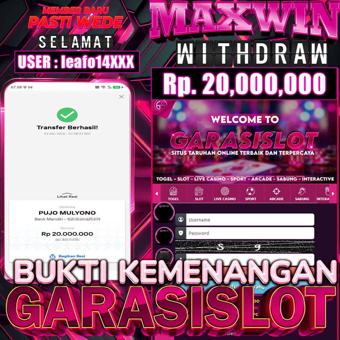 GARASISLOT Bukti Kemenangan Sugar Rush 1000
