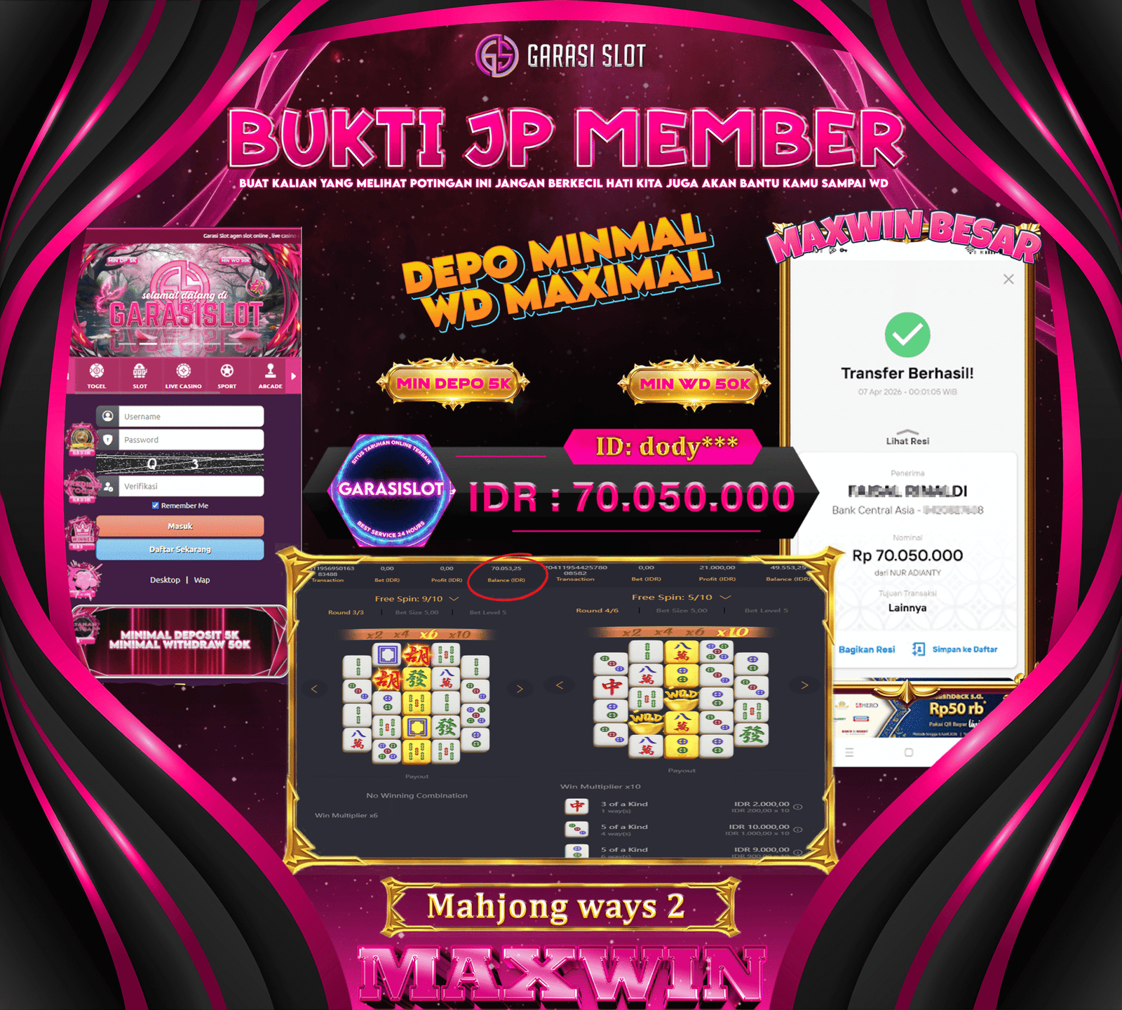 GARASISLOT Bukti Kemenangan Mahjong Ways 2