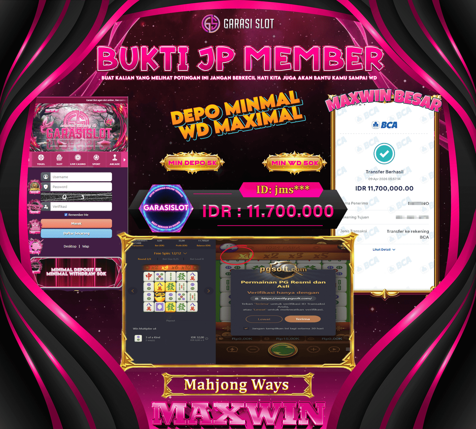 GARASISLOT Bukti Kemenangan Mahjong Ways