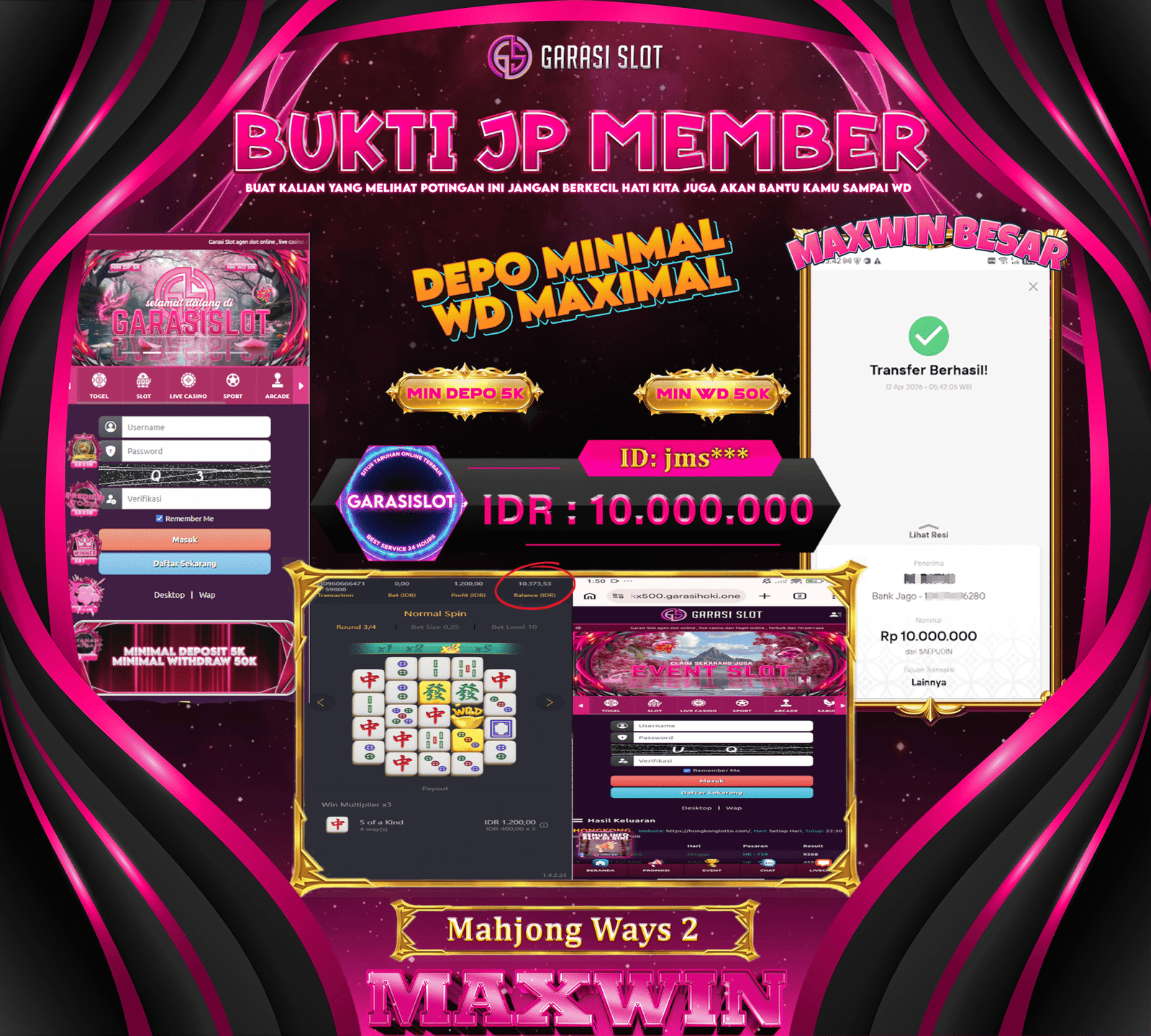 GARASISLOT Bukti Kemenangan Mahjong Ways 2