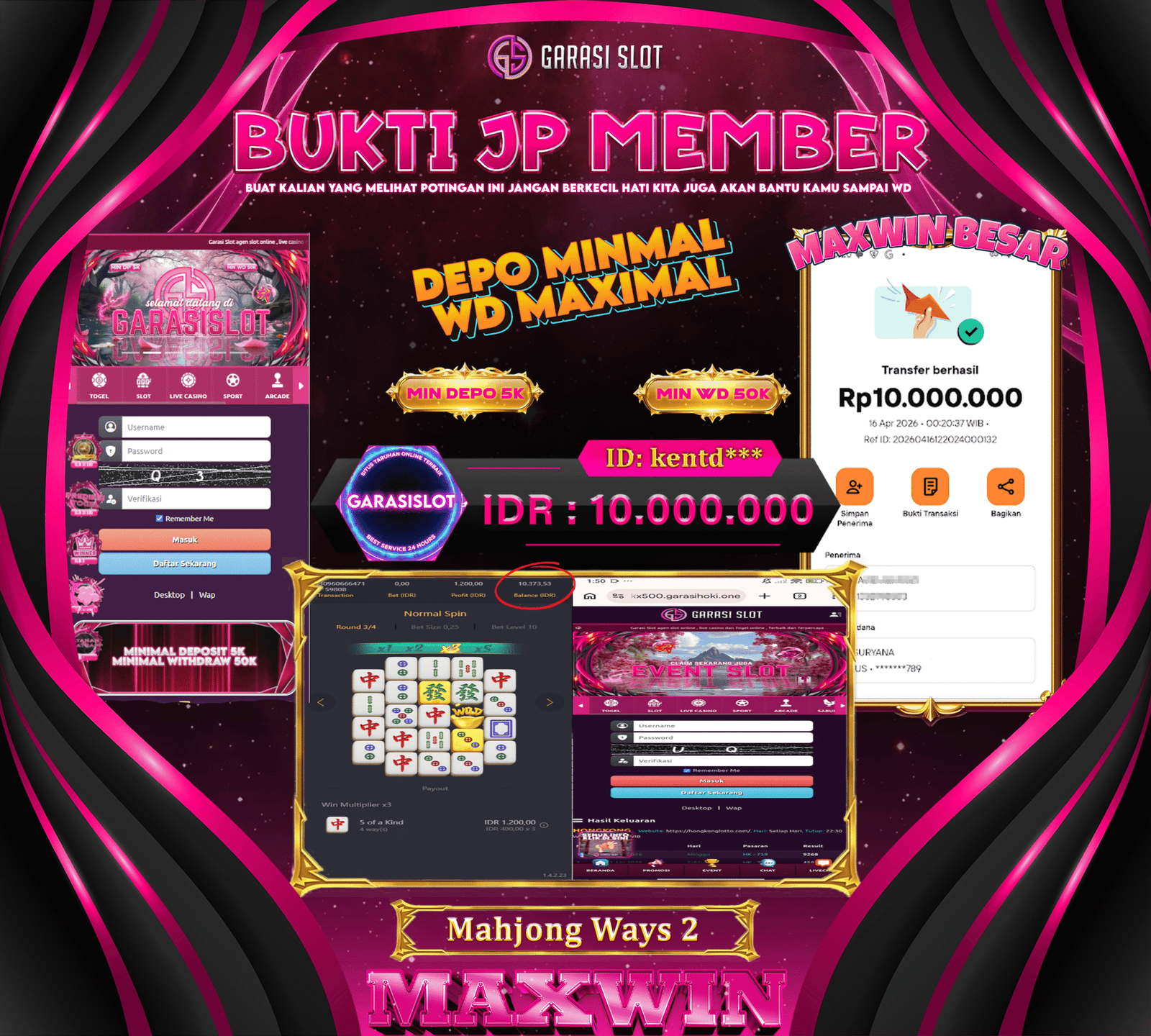 GARASISLOT Bukti Kemenangan Mahjong Ways 2