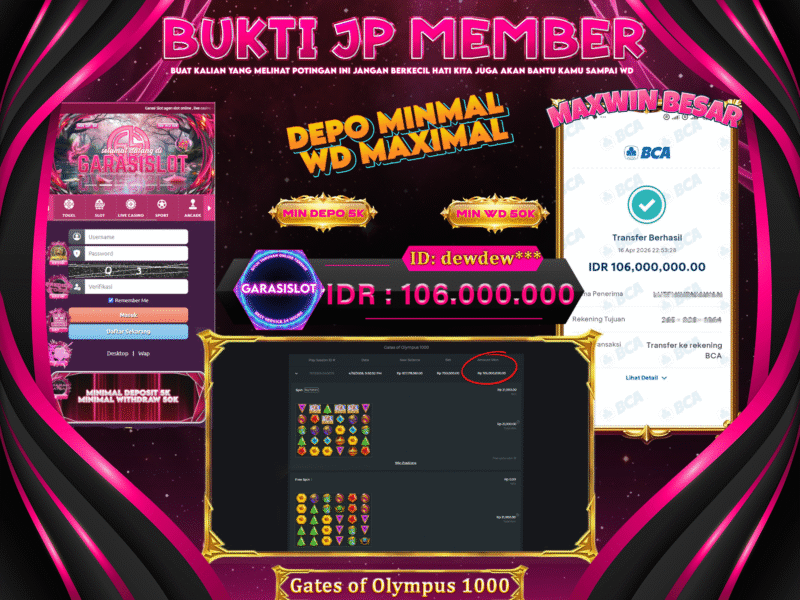GARASISLOT Bukti Kemenangan Gates of Olympus 1000