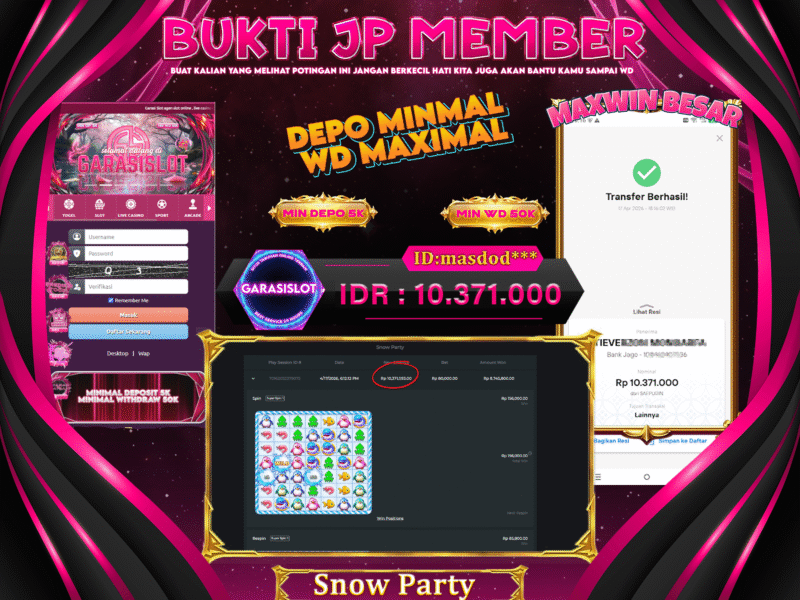 GARASISLOT Bukti Kemenangan Snow Party