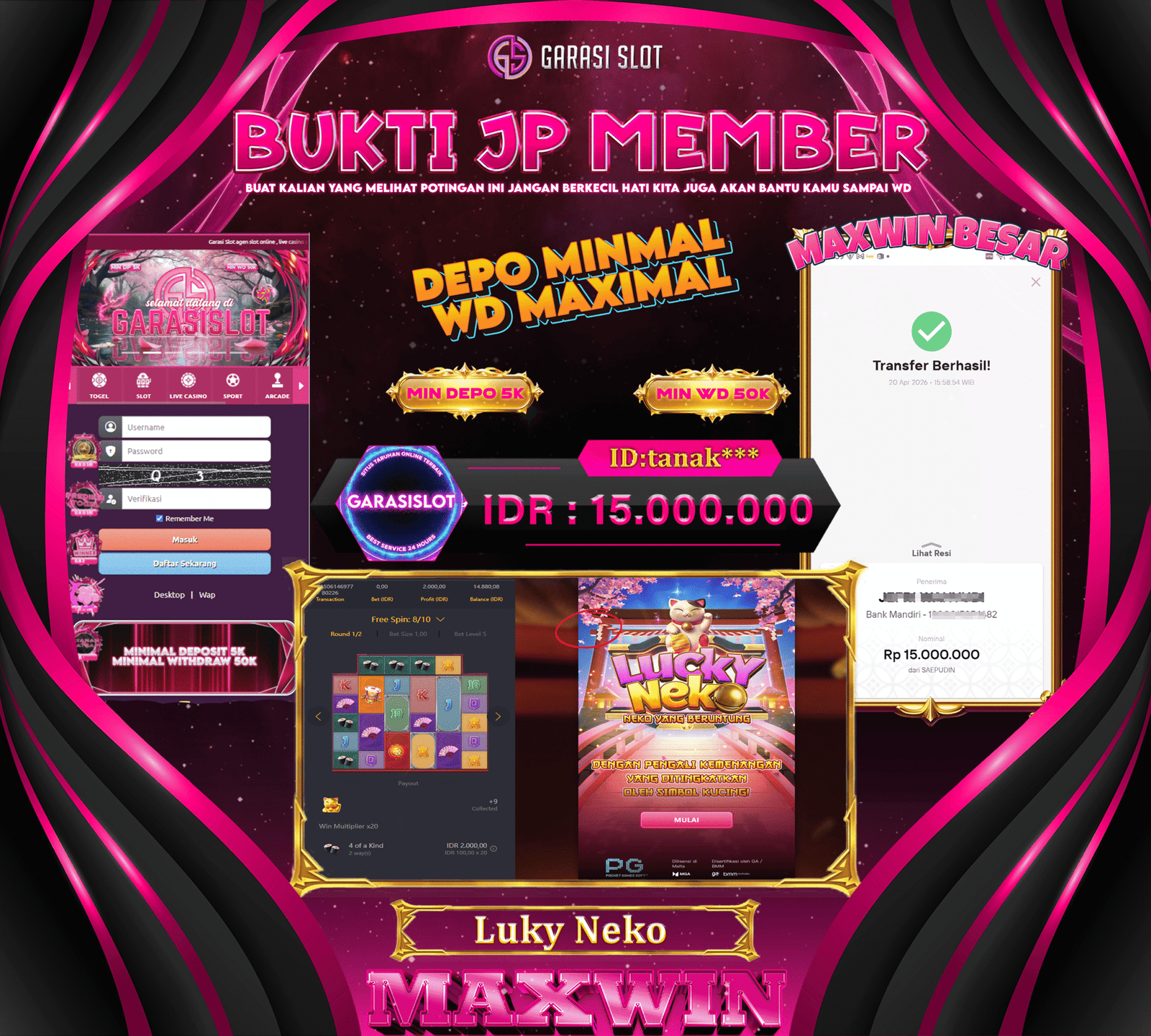 GARASISLOT Bukti Kemenangan Lucky Neko