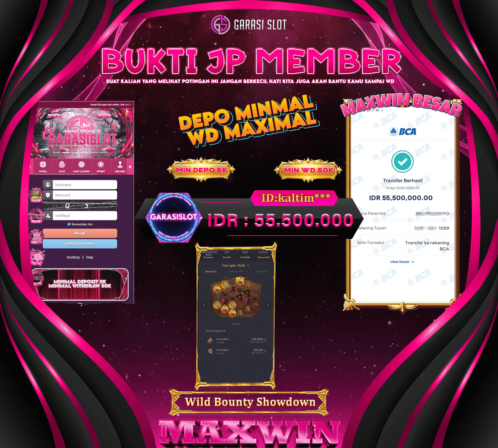 GARASISLOT Bukti Kemenangan Wild Bounty Showdown